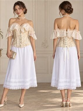 Vintage White Slip Skirt